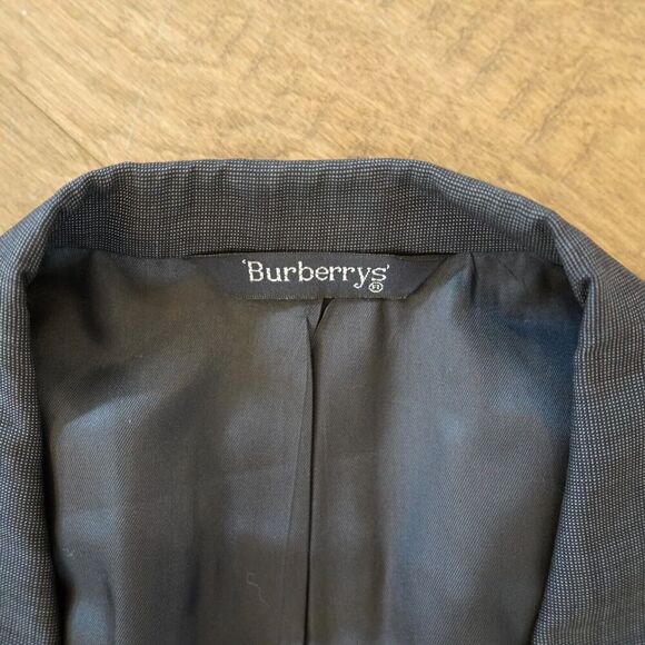 Vintage BURBERRY Men 100% Wool Blazer Jacket Size XL See Measurement - Picture 4 of 9